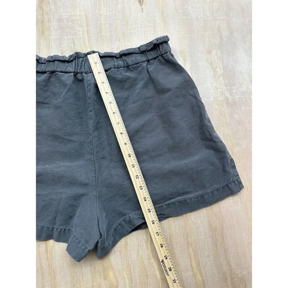Zara Comfy Wide Elastic Band Women’s Gray Shorts XL Lyocell Blend - Picture 5 of 5